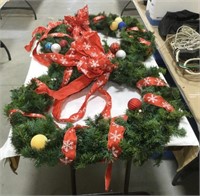 2- Christmas wreaths 30in