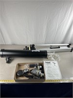 Bushnell voyager telescope with accessories.