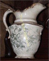Floral Bathing Pitcher; Stamped LaBelle China