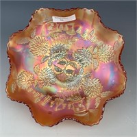 Fenton Marigold Chrysanthemum Ruffled Bowl