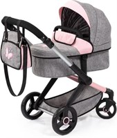 Bayer Design Dolls: Pram Xeo: Butterfly Grey &