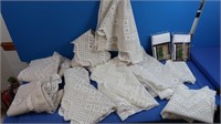 Lace Window Treatments & Tote
