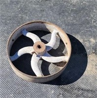 12" iron pulley