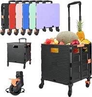 SELORSS Foldable Utility Cart Rolling Crate Handca
