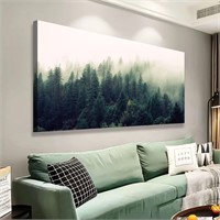 20x40in Green Forest Canvas Art Print
