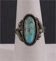 BELL NATIVE AMERICAN Sterling & Turquoise Ring