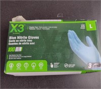 Large Blue Nitrile Gloves