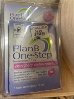 PLAN B ONE STEP EMERGENCY CONTRACEPTIVE