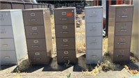 5 Metal File Cabinets