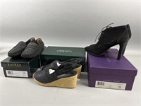 3 Pairs of Ralph Lauren Shoes Size 7B