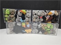 Lot of TY Beanie Babies in Containers