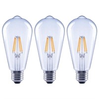 LED 40W Equivalent Clear Glass Dimmable Bulb 3pk