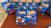 8  Hot wheels New on card  including 1-4 Dark