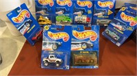 8 miscellaneous lot of Hot Wheels New on card