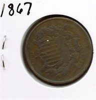 1867 2-Cent Piece