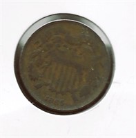 1865 2-Cent Piece