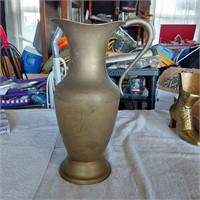 Large brass pitcher