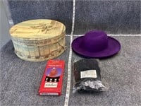 Gloves and Hat with Hat Box