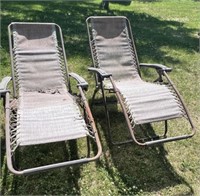 2 Zero Gravity Chairs - Rusted