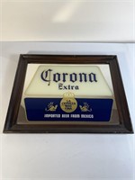 Corona extra mirrored beer sign 18.25in x 14.25in