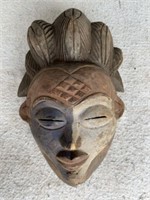 Wood Carved African Tribal Mask