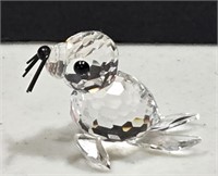 Swarovski Crystal Baby Sea Lion Seal Silver Whiske