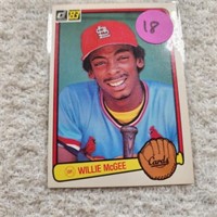 1983 Donruss Rookie Willie McGee