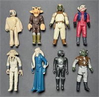8 Star Wars Figures, All 1980s