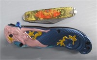 (2) Pocket knives. Mermaid knife Measures: 5"
