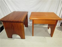 Wood Step Stools 12 1/2" T x 16" W