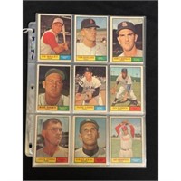 (72) 1961 Topps Baseball Cards