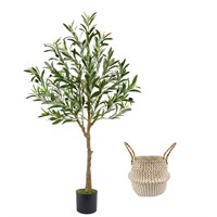 Warmplants Artificial Olive Tree, 4ft Tall Fake Ol