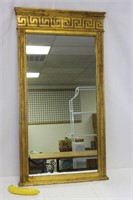 Italian Giltwood Greek Key Motif Hall Mirror