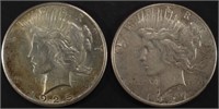 1925 & 1927-S PEACE DOLLARS