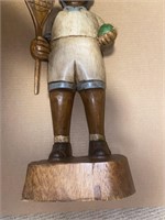 TENNIS: Large Carved Wooden Statue