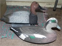 (2) Vintage Plastic Duck Decoys, One marked Italy