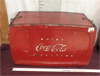Vintage Metal Coca-Cola In Bottles Cooler