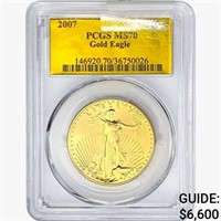 2007 $50 1oz. Gold Eagle PCGS MS70