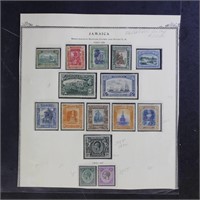 Jamaica Stamps 1921-27 mint collection with shade