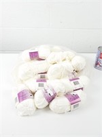 Lot de pelotes de laine 100% coton
