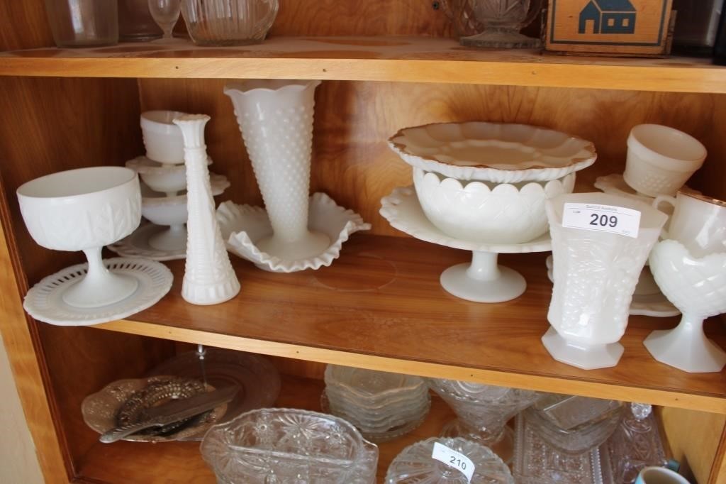 Milk glass collection