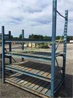 (1) SECTION OF BLUE PALLET RACKING