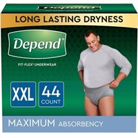 $70 Adult Disposable Underwear for Men XXL- 44ct
