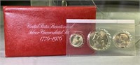 US bicentennial Silver uncirculated Coin Set