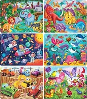 Puzzles 6 Pack 48 Piece each Wooden Jigsaw Puzzles