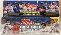 2015 AND 2020 TOPPS BASEBALL CARDS