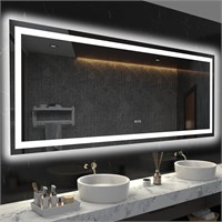 LOAAO 72"x 36" LED Bathroom Mirror with Lights