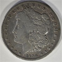 1890-CC MORGAN SILVER DOLLAR VF