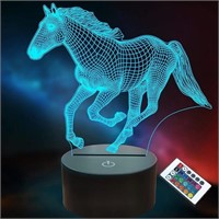3D LED Horse Lamp for Kids