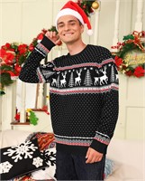 ($44) Totatuit, Christmas Sweater Elk Christmas,L